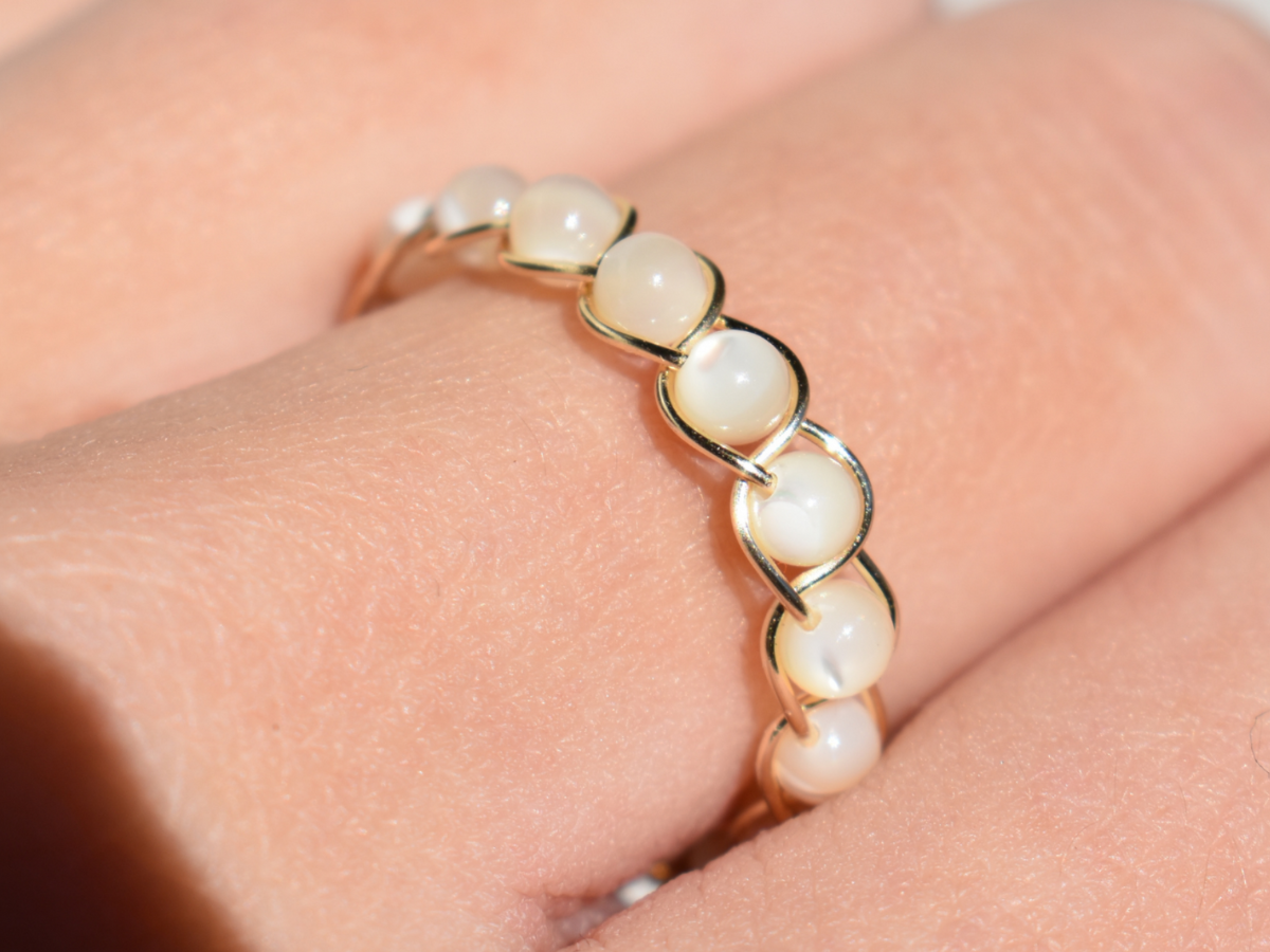 Pearl Braided Ring