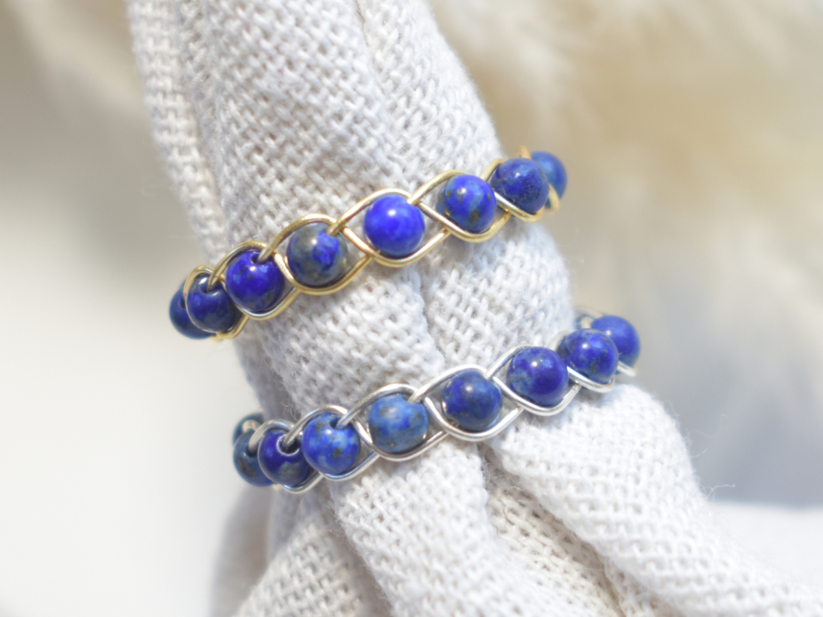 Lapis Lazuli Braided Ring