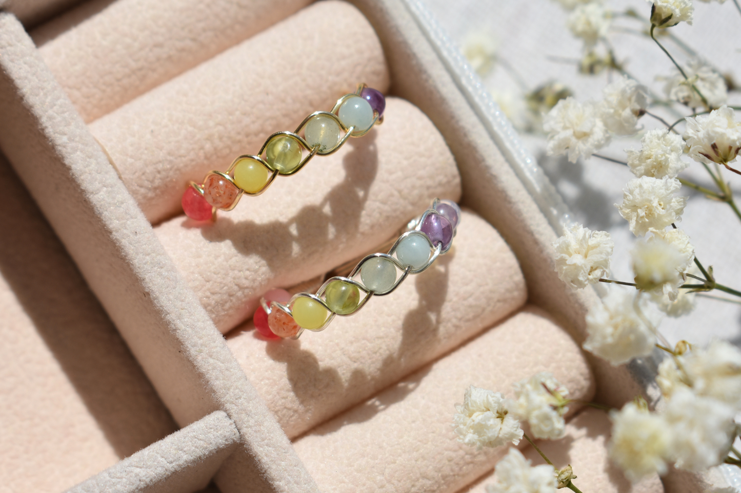 Rainbow Braided Ring