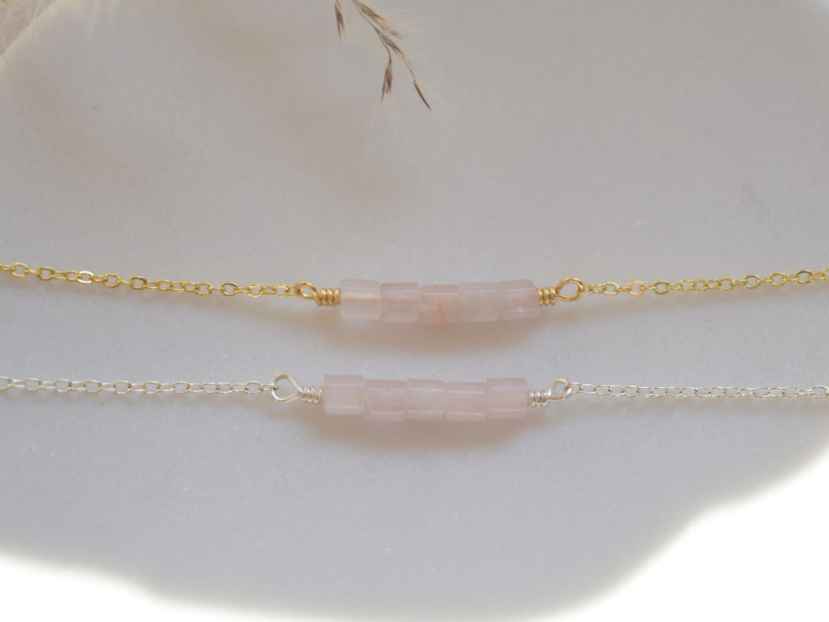 Rose Quartz Leia Bracelet