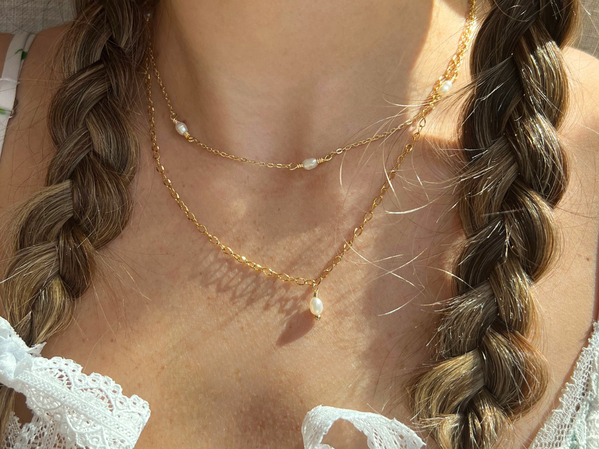 Pearl Linked Necklace