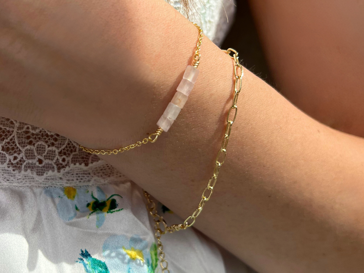 Rose Quartz Leia Bracelet