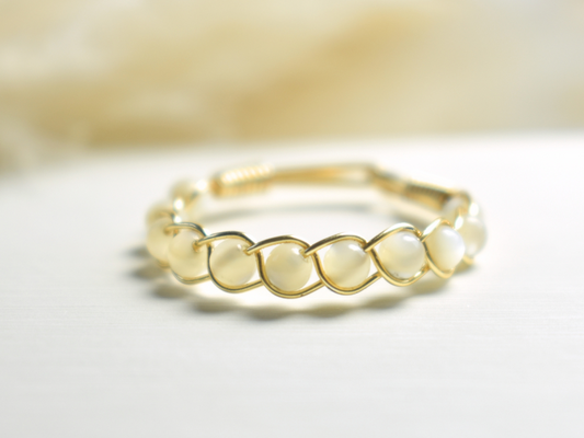 Pearl Braided Ring