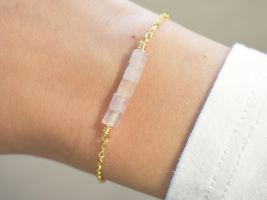 Rose Quartz Leia Bracelet