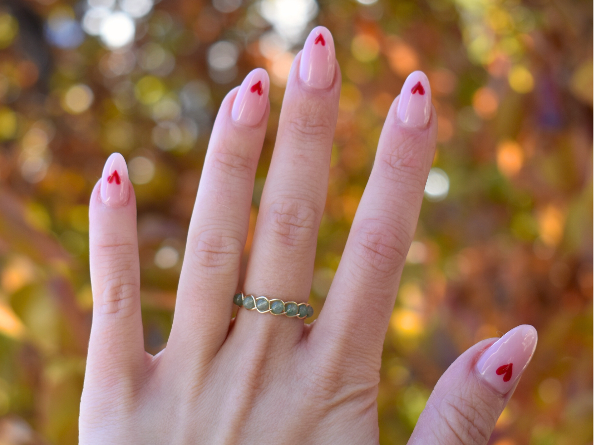 Aventurine Braided Ring