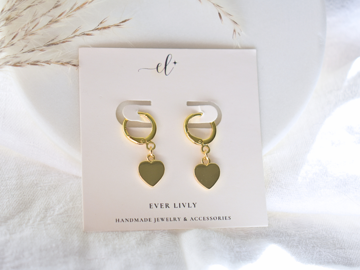 Heart Charm Earrings